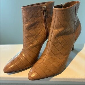 Antonio Melani Stazie tan Leather pointed toe Booties